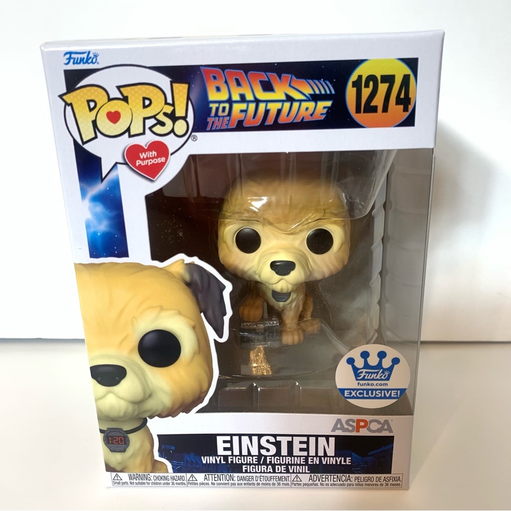 Funko Pop! Einstein Back to the Future 1274. ASPCA exclusive funko pop